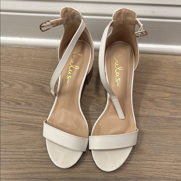 Lulu's White Elegant Stiletto Heels - Picture 1 of 3